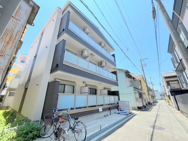 大阪市東住吉区照ケ丘矢田４丁目の賃貸アパートの外観