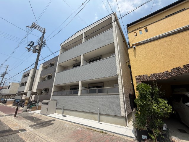 大阪市東住吉区西今川２丁目の賃貸アパートの外観