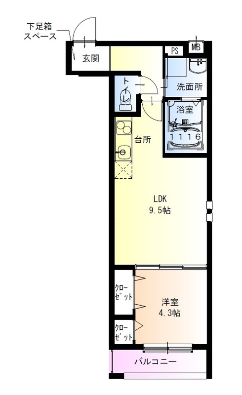 1階の間取り図