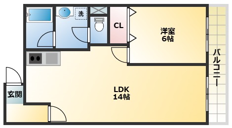 4階の間取り図