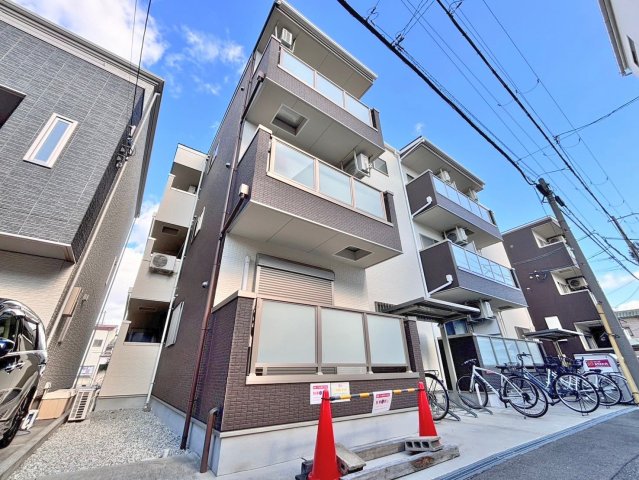大阪市東住吉区照ケ丘矢田３丁目の賃貸アパートの外観
