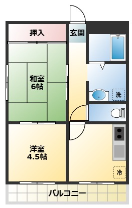 2階の間取り図