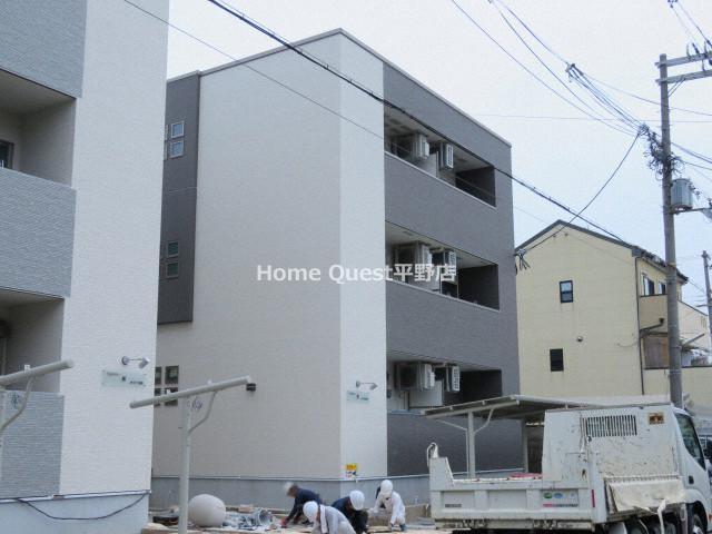 大阪市東住吉区西今川２丁目の賃貸アパートの外観