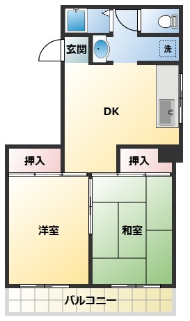 2階の間取り図