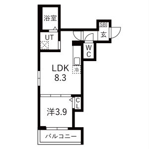 1階の間取り図