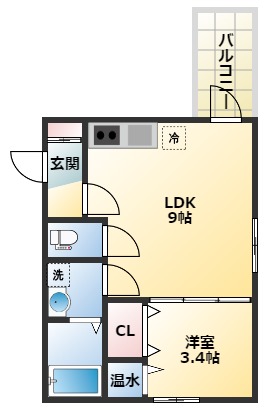 1階の間取り図