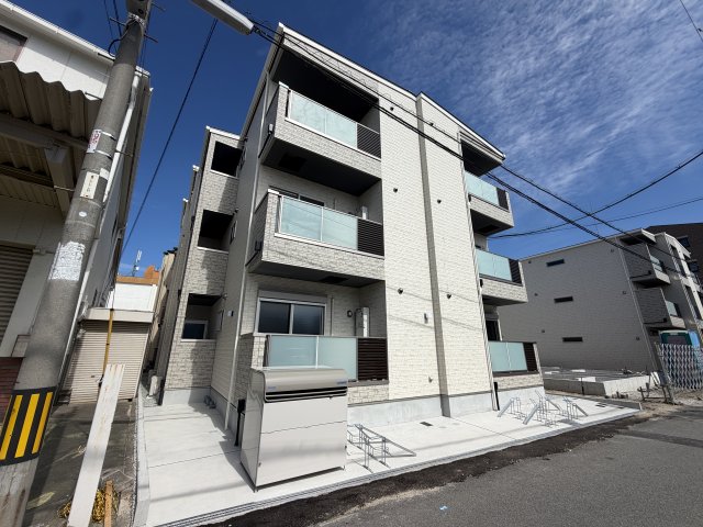 大阪市東住吉区照ケ丘矢田３丁目の賃貸アパートの外観