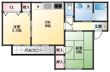 2階の間取り図