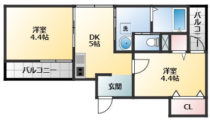 1階の間取り図