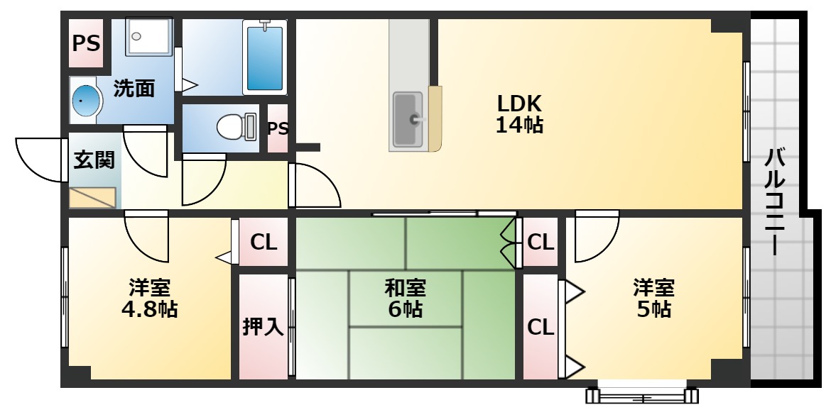 3階の間取り図