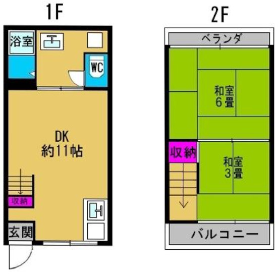 1階の間取り図