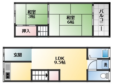 1階の間取り図