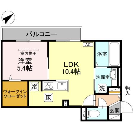 1階の間取り図