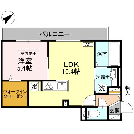 2階の間取り図