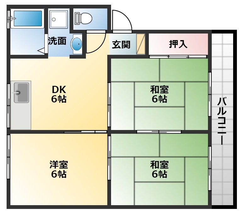 2階の間取り図