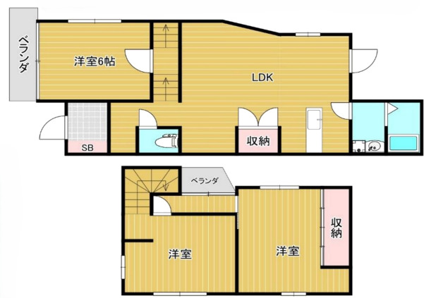 -階の間取り図