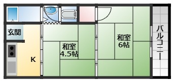 2階の間取り図