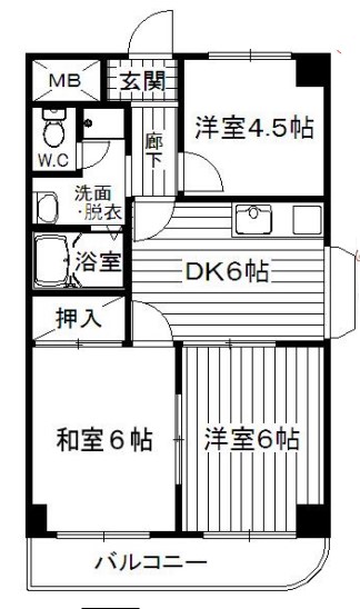 4階の間取り図