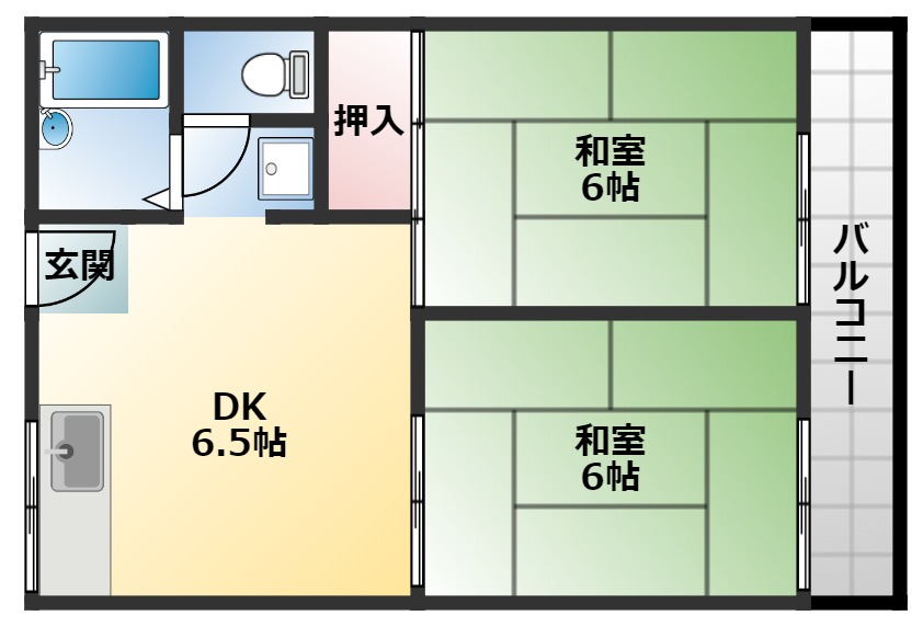 2階の間取り図