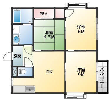 2階の間取り図