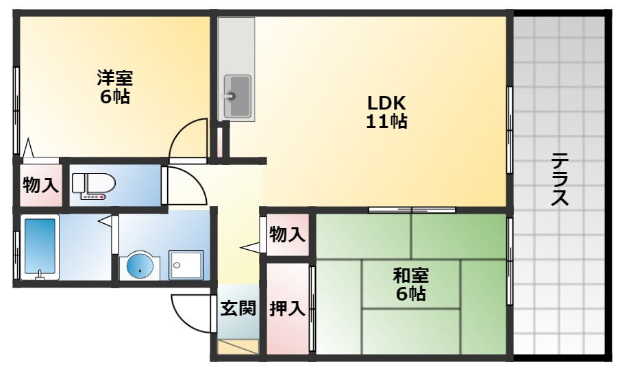 2階の間取り図