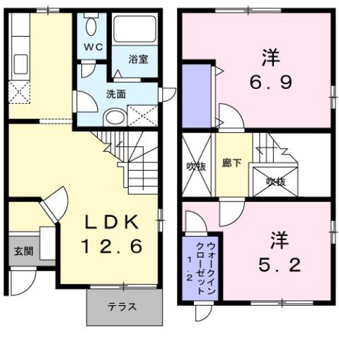 1階の間取り図