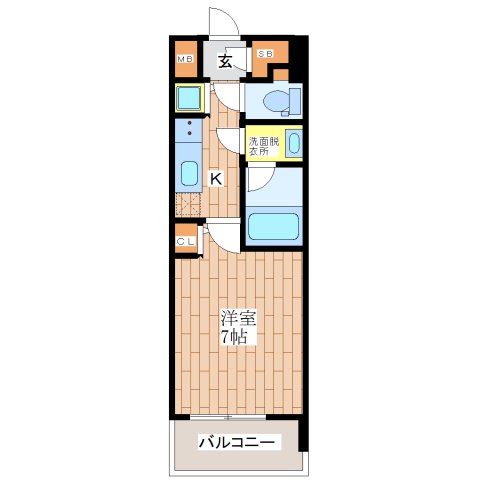 6階の間取り図
