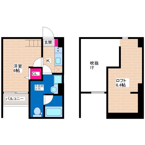 1階の間取り図