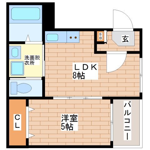 2階の間取り図
