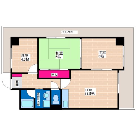 7階の間取り図