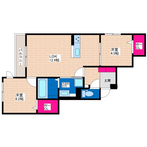 1階の間取り図