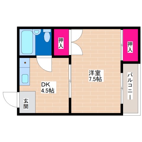 1階の間取り図