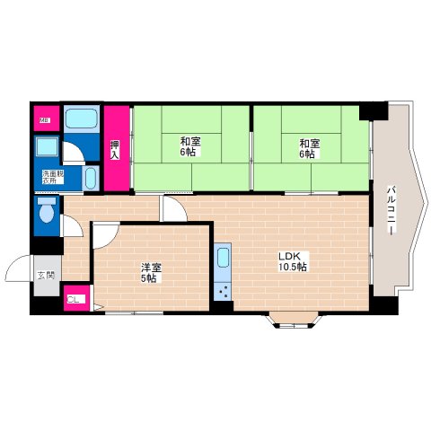 4階の間取り図