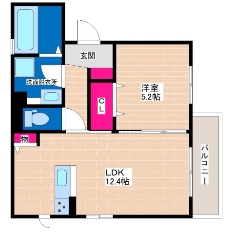 2階の間取り図