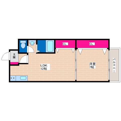 2階の間取り図