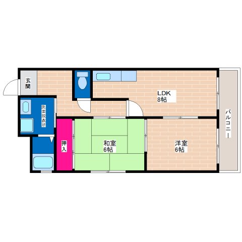 2階の間取り図