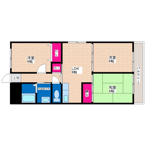 1階の間取り図