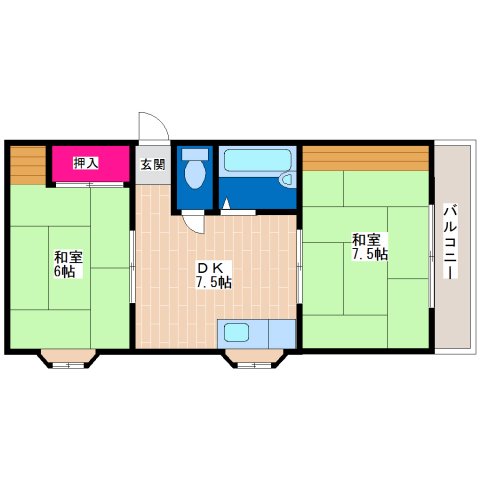 2階の間取り図