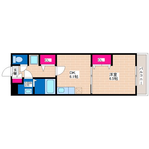 2階の間取り図