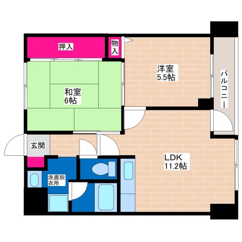 1階の間取り図