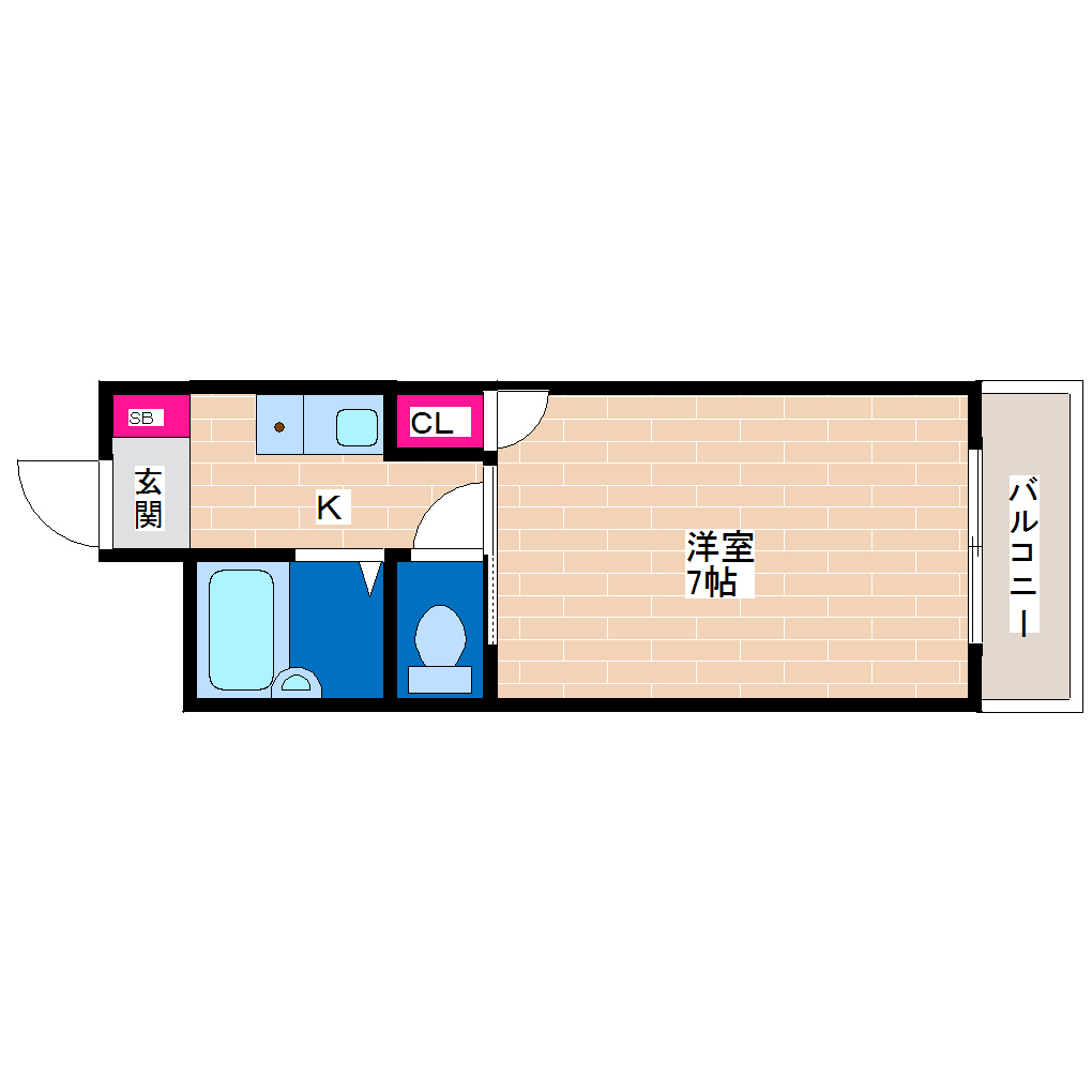 4階の間取り図
