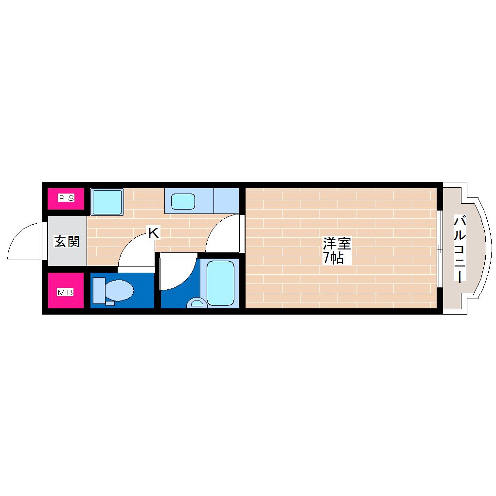 4階の間取り図
