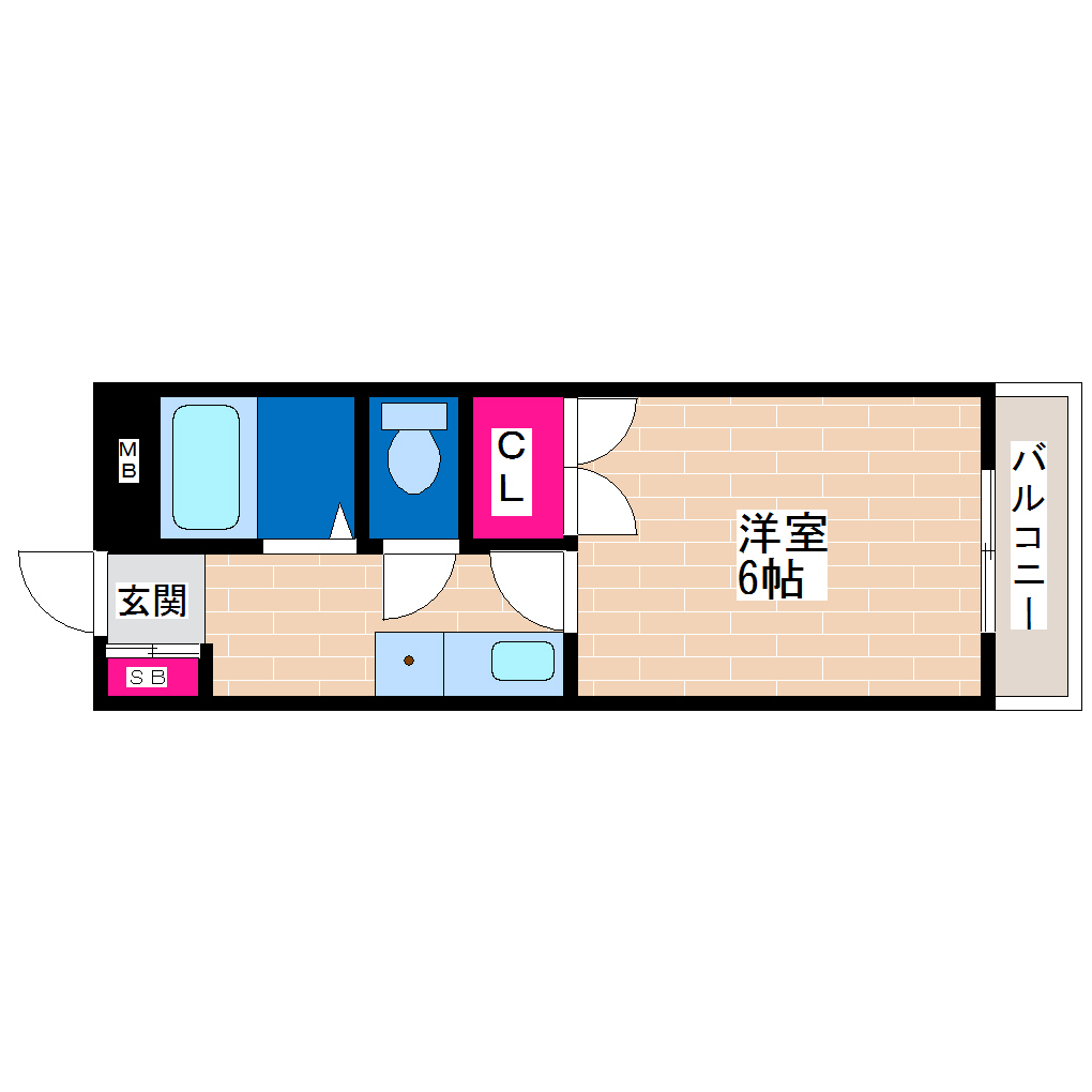 2階の間取り図