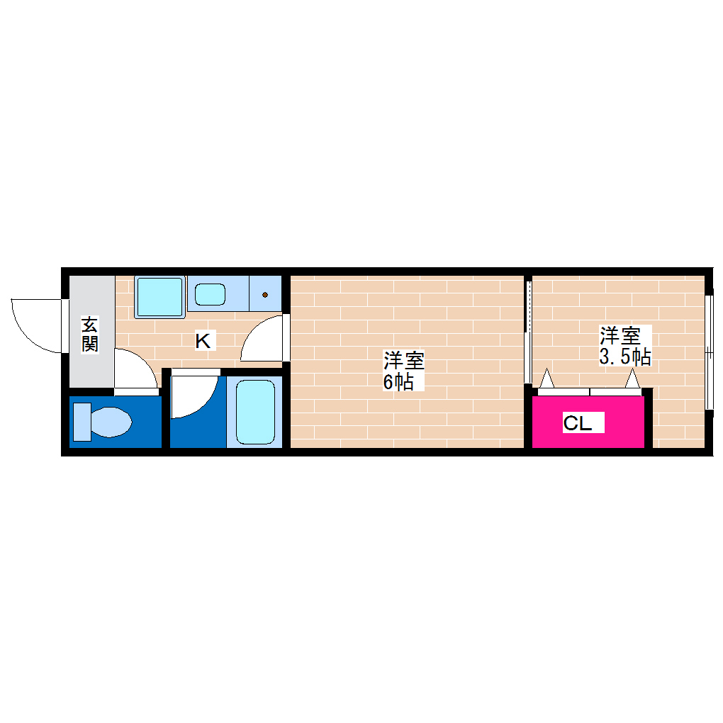 2階の間取り図