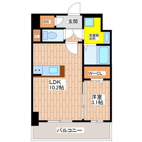 8階の間取り図