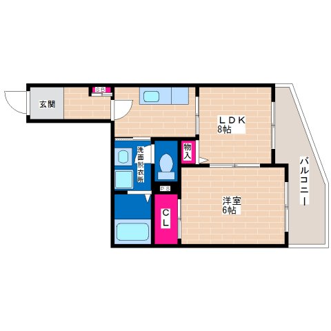 4階の間取り図