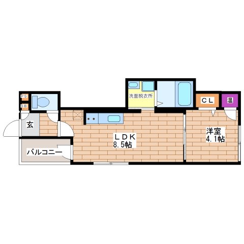 1階の間取り図