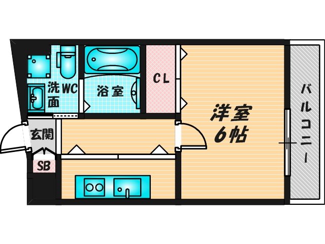 初めての1人暮らしにピッタリのコンパクトな間取です。 