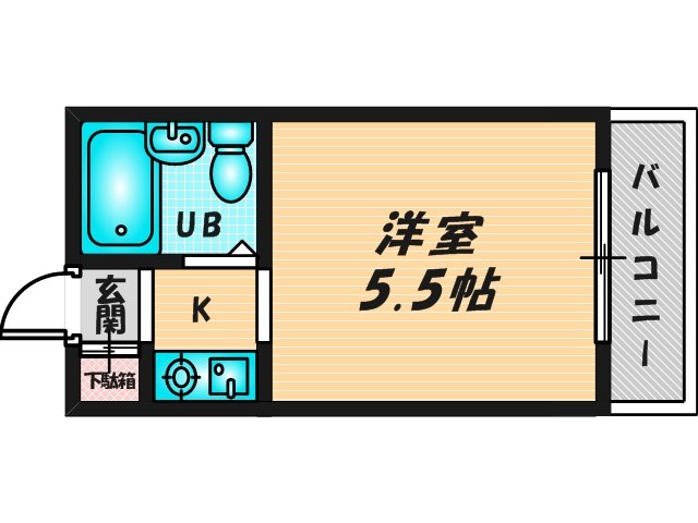 シンプルな単身さん向きのマンションです。