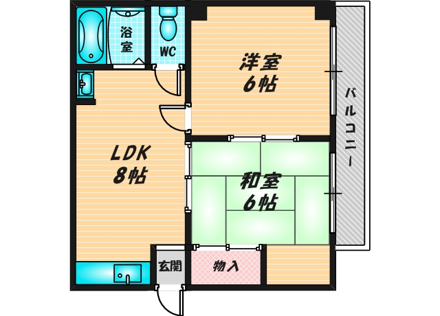 ペットが飼え、広くてファミリーでくつろげる間取です。
